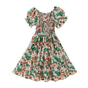 Girls Dresses Size 7 Toddler Girl Dress Clothes for 3 Year Old Girls Baby Girl Cute Outfits Birthday Girl Outfit 1 Year Birthday Outfit for 1 Girl Holiday Outfit Girls Dance Outfits